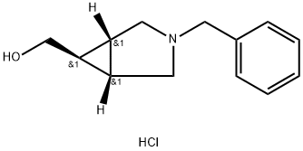 (1alpha,5alpha,6alpha)-3-Benzyl-3-azabicyclo[3.1.0]hexane-6-methanol Hydrochloride 구조식 이미지