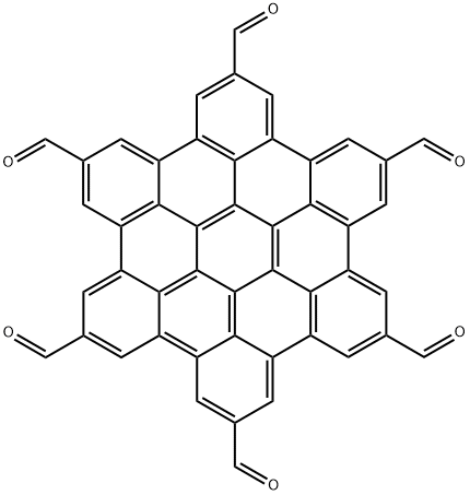 Hexabenzo[bc,ef,hi,kl,no,qr]coronene-2,5,8,11,14,17-hexacarboxaldehyde Structure