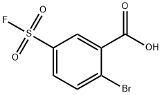 Benzoic acid, 2-bromo-5-(fluorosulfonyl)- 구조식 이미지