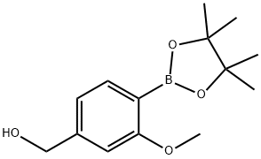 (3-methoxy-4-(4,4,5,5-tetramethyl-1,3,2-dioxaborolan-2-yl)phenyl)methanol Structure