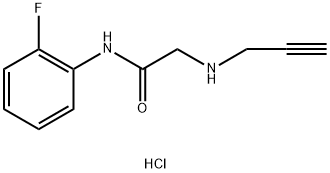 N-(2-fluorophenyl)-2-[(prop-2-yn-1-yl)amino]acetamide hydrochloride Structure