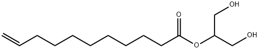 Glyceryl 2-Monoundecylenate Structure