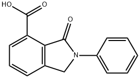 1H-Isoindole-4-carboxylic acid, 2,3-dihydro-3-oxo-2-phenyl- Structure