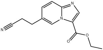 Ethyl 6-(2-cyanoethyl)imidazo[1,2-a]pyridine-3-carboxylate Structure