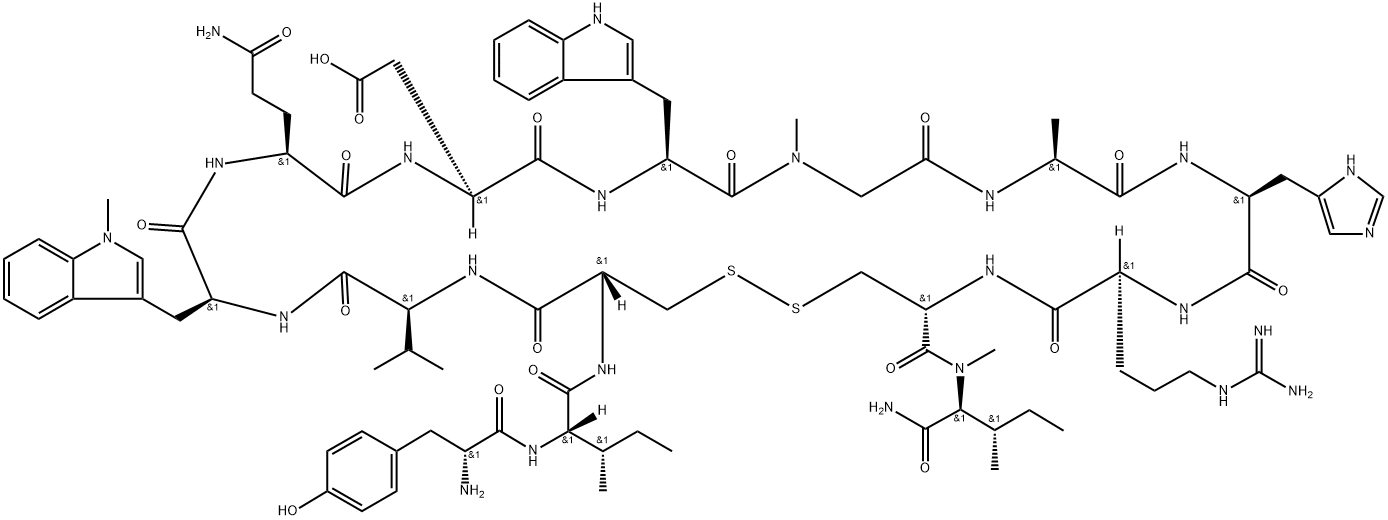 Compstatin analog peptide CP40 Structure