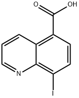 5-Quinolinecarboxylic acid, 8-iodo- Structure