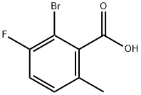 2-bromo-3-fluoro-6-methylbenzoic acid Structure