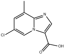 Imidazo[1,2-a]pyridine-3-carboxylic acid, 6-chloro-8-methyl- Structure