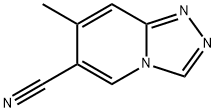 7-methyl-[1,2,4]triazolo[4,3-a]pyridine-6-carbonitrile 구조식 이미지