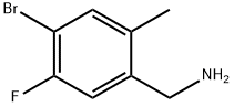 Benzenemethanamine, 4-bromo-5-fluoro-2-methyl- Structure