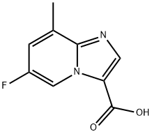 6-Fluoro-8-methylimidazo[1,2-a]pyridine-3-carboxylic acid Structure