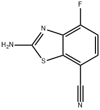 2-amino-4-fluoro-1,3-benzothiazole-7-carbonitrile Structure
