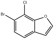 Benzofuran, 6-bromo-7-chloro- Structure