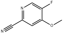 2-Pyridinecarbonitrile, 5-fluoro-4-methoxy- Structure