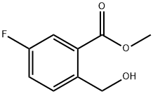 Benzoic acid, 5-fluoro-2-(hydroxymethyl)-, methyl ester Structure
