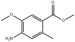 Benzoic acid, 4-amino-5-methoxy-2-methyl-, methyl ester Structure