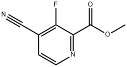 2-Pyridinecarboxylic acid, 4-cyano-3-fluoro-, methyl ester 구조식 이미지