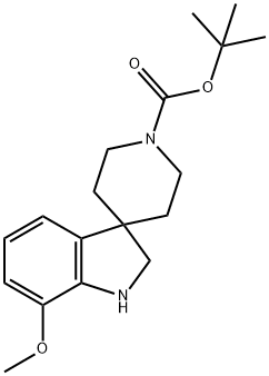 Spiro[3H-indole-3,4′-piperidine]-1′-carboxylic acid, 1,2-dihydro-7-methoxy-, 1,1… Structure