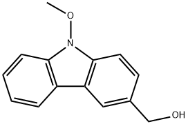 N-Methoxy-3-hydroxymethylcarbazole 구조식 이미지