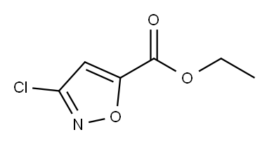 5-Isoxazolecarboxylic acid, 3-chloro-, ethyl ester 구조식 이미지