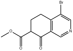 methyl 4-bromo-8-oxo-5,6,7,8-tetrahydroisoquinoline-7-carboxylate(WX142337) Structure