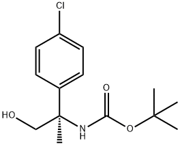 Carbamicacid,N-[(1R)-1-(4-chlorophenyl)-2-hydroxy-1-methylethyl]-,1,1-dimethylethyleste Structure