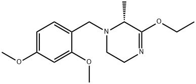 Pyrazine, 1-?[(2,?4-?dimethoxyphenyl)?methyl]?-?3-?ethoxy-?1,?2,?5,?6-?tetrahydro-?2-?methyl-?, (2R)?- Structure