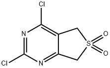 Thieno[3,4-d]pyrimidine, 2,4-dichloro-5,7-dihydro-, 6,6-dioxide Structure