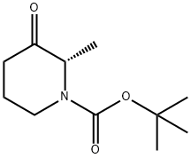 1-Piperidinecarboxylic acid, 2-methyl-3-oxo-, 1,1-dimethylethyl ester, (2S)- Structure