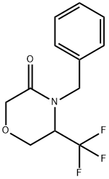 3-Morpholinone, 4-(phenylmethyl)-5-(trifluoromethyl)- 구조식 이미지
