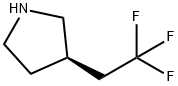 Pyrrolidine, 3-(2,2,2-trifluoroethyl)-, (3R)- Structure