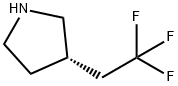 Pyrrolidine, 3-(2,2,2-trifluoroethyl)-, (3S)- Structure