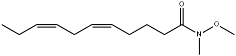 5,8-Undecadienamide, N-methoxy-N-methyl-, (5Z,8Z)- Structure