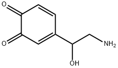 3,5-Cyclohexadiene-1,2-dione, 4-(2-amino-1-hydroxyethyl)- 구조식 이미지