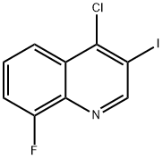 4-Chloro-8-fluoro-3-iodoquinoline Structure