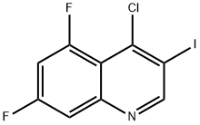 4-Chloro-5,7-difluoro-3-iodoquinoline Structure