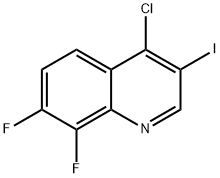 4-Chloro-7,8-difluoro-3-iodoquinoline Structure