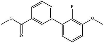 [1,1'-Biphenyl]-3-carboxylic acid, 2'-fluoro-3'-methoxy-, methyl ester Structure