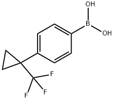 Boronic acid, B-[4-[1-(trifluoromethyl)cyclopropyl]phenyl]- Structure