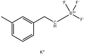 Borate(1-), trifluoro[2-(3-methylphenyl)ethyl]-, potassium (1:1), (T-4)- 구조식 이미지