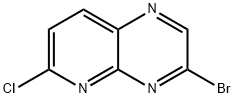 Pyrido[2,3-b]pyrazine, 3-bromo-6-chloro- 구조식 이미지