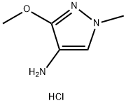 1H-Pyrazol-4-amine, 3-methoxy-1-methyl-, hydrochloride (1:1) 구조식 이미지