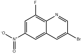 Quinoline, 3-bromo-8-fluoro-6-nitro- Structure