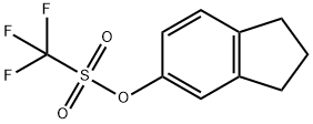 Methanesulfonic acid, 1,1,1-trifluoro-, 2,3-dihydro-1H-inden-5-yl ester 구조식 이미지