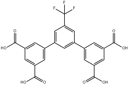 5'-(trifluoromethyl)-[1,1':3',1''-terphenyl]-3,3'',5,5''-tetracarboxylic acid Structure