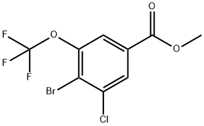 methyl 4-bromo-3-chloro-5-(trifluoromethoxy)benzoate 구조식 이미지