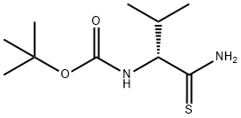 Carbamic acid, N-[(1R)-1-(aminothioxomethyl)-2-methylpropyl]-, 1,1-dimethylethyl ester 구조식 이미지
