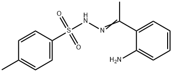 Benzenesulfonic acid, 4-methyl-, 2-[1-(2-aminophenyl)ethylidene]hydrazide 구조식 이미지