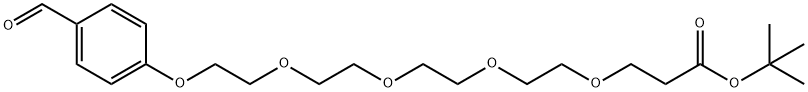 Ald-Ph-PEG5-t-butyl ester Structure