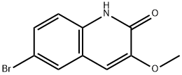 2(1H)-Quinolinone, 6-bromo-3-methoxy- Structure